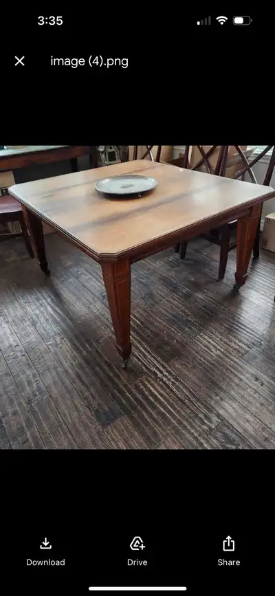 100 years old + Dining Table very solid, View more