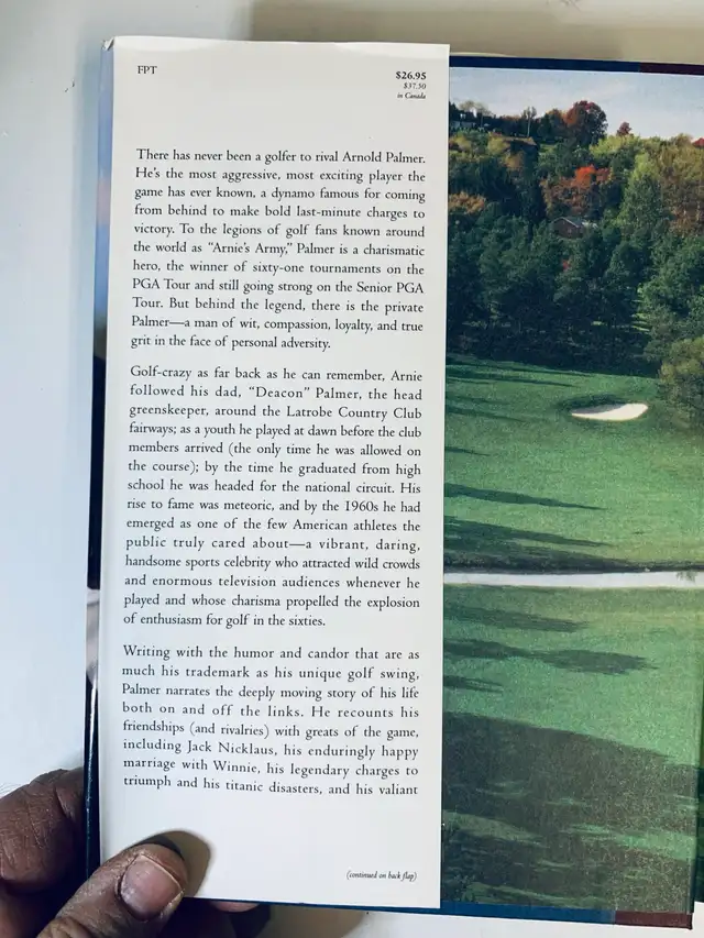 Arnold Palmer - Golfer's Life (Book signed by James Dodson)) in Non-fiction in Mississauga / Peel Region - Image 6