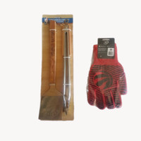 NBA Toronto Raptors 3 Piece BBQ Set-Spatula, Grill Tongs & Glove