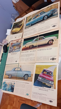 Original 1964 1965 Chevy Chevelle Vintage Car Ads