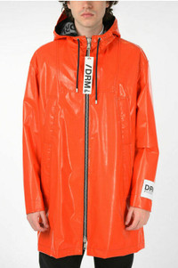 save $1300>> DIERREMME men Jackets  Orange Hooded Trench Duster