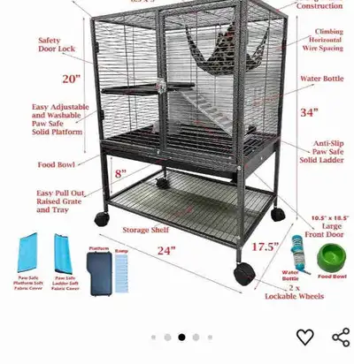 4 month old male sugar glider extremely sweet and healthy eating well comes with a brand new cage. I...