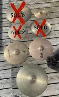 New Price!!Assorted Drum Symbols $80.00 for 4