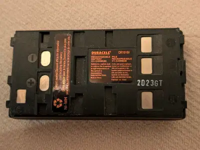 Duracell DR10 6V camcorder battery replaces JVC BN-V11U and more, View more