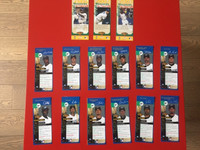 2004 TORONTO BLUE JAYS BOOKMARKS COMPLETE SET (15)