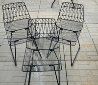 Outdoor metal chairs (3)