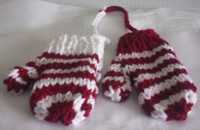 Hand-Knitted Mitten Ornaments