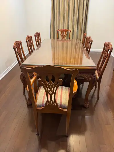 Wooden Dining Table and Showcase, View more