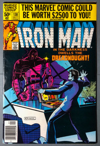 Marvel Comics The Invincible Iron Man #138 September 1980