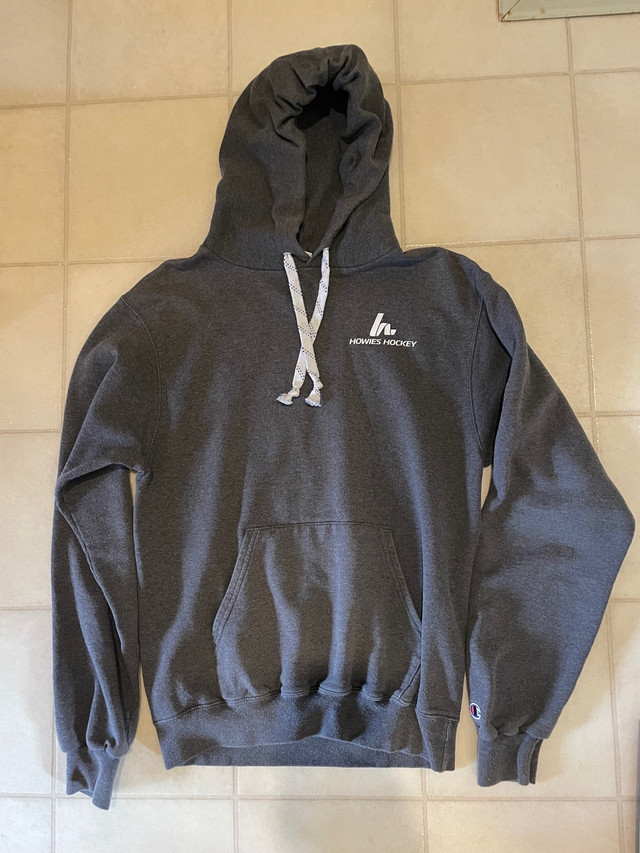 Howie’s hockey tape hoodie• size small• grey in Hockey in North Bay - Image 2