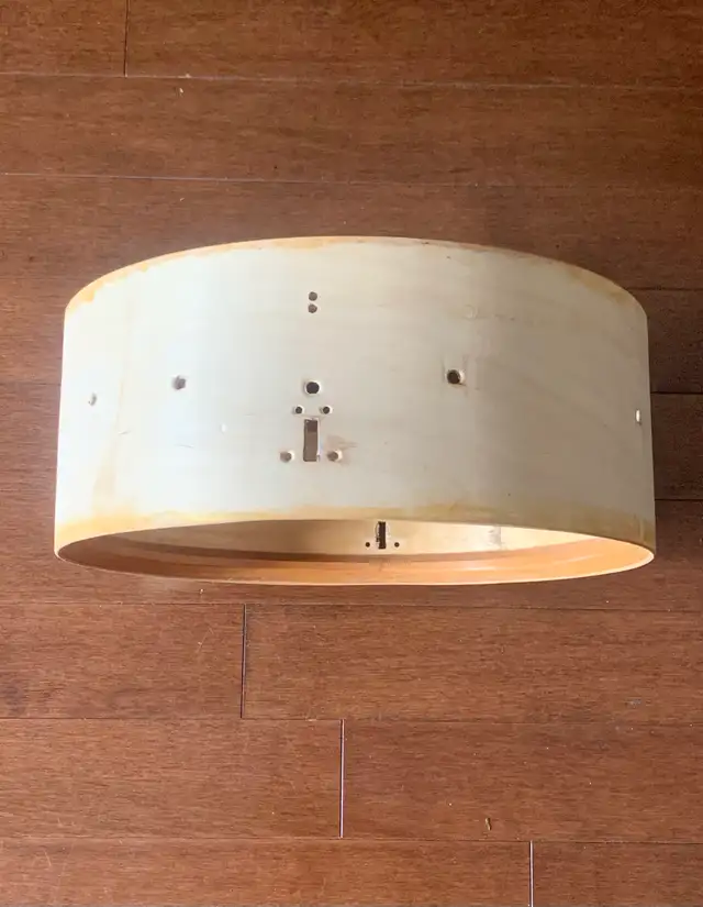 60’s PREMIER DRUM SHELL - 5.5x14 Royal Ace Birch - Shell Only  in Drums & Percussion in City of Toronto - Image 4