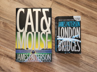 2 James Patterson books (hardcover + soft cover) BOTH for $8