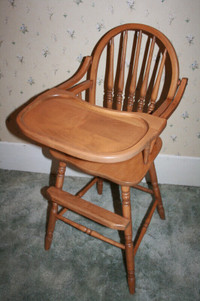 Solid Wood Baby High Chair