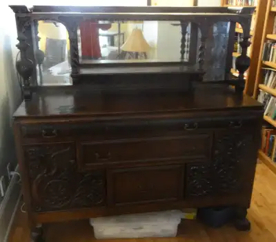 Ornate Victorian Buffet, View more