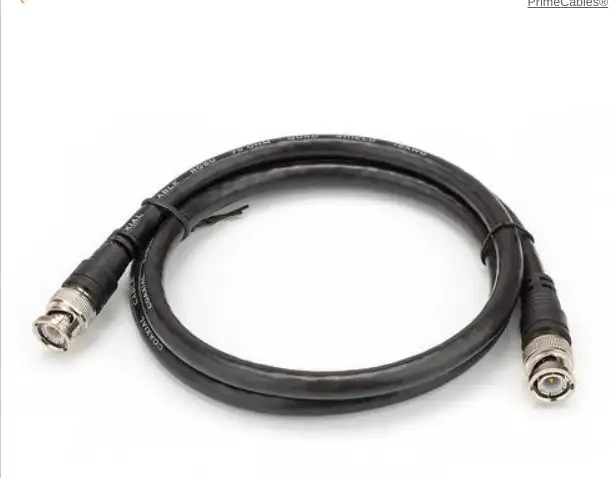 Three: Cable F-pin RG6 Coaxial Cable, Black, F-pin64639724148226121