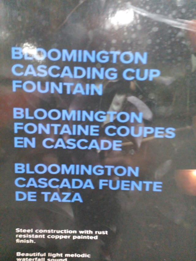 Bond Bloomington Cascading Cup Fountain Outdoor Décor Edmonton Kijiji