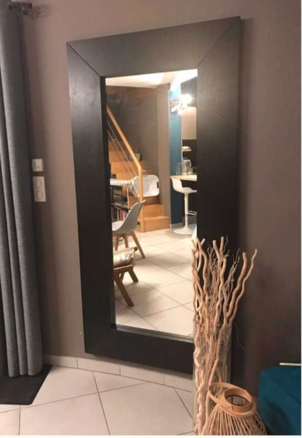 Grand Miroir fini bois  dans Décoration intérieure et accessoires  à Laval/Rive Nord