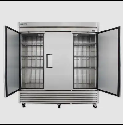 True three door fridge for commercial use.