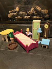 Wooden doll house furniture