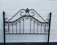 Metal Head Board and Bed Frame Queen Size