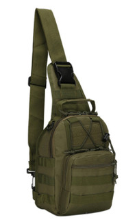 Tactical Crossbody Bag 600D Oxford Canvas Hike (Refer Size 5L)