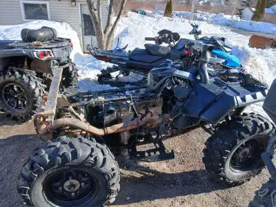 Bikes ruff needs input shaft in tranmission engine runs mint diffs are good lots good parts on it or...