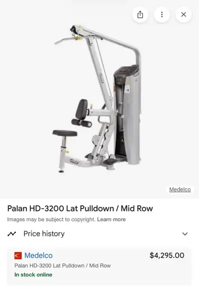 HOIST HD-3200 lat pull down mid row, View more