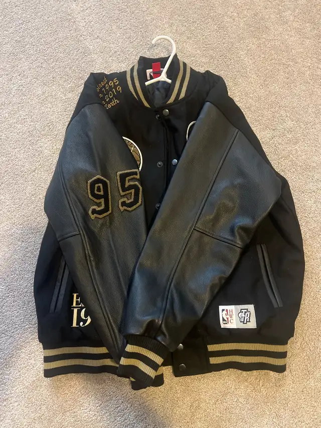 Toronto Raptors x Mitchell & Ness (HWC) Varsity Jacket in Men's in London - Image 3
