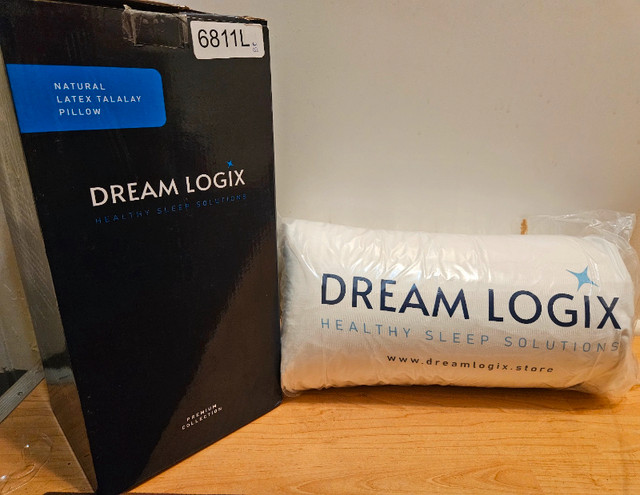 SOLD - Dream Logix Premium Natural Latex Pillow - Soft, 28"×16" dans Literie  à Ville de Montréal - Image 3