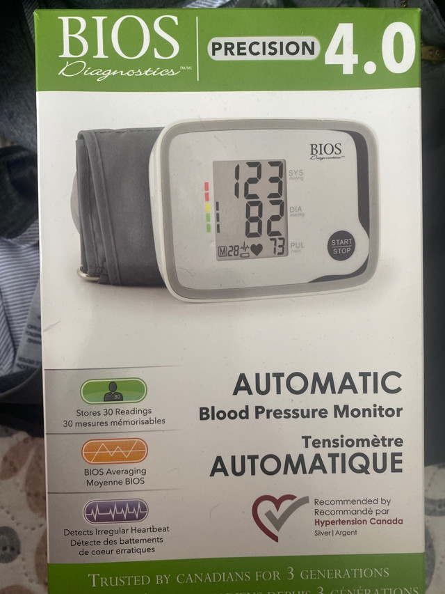 Bios blood pressure monitor in Health & Special Needs in Muskoka