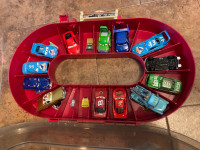 Disney Pixar Cars Movie Race Track Carrying Case with 13 Cars