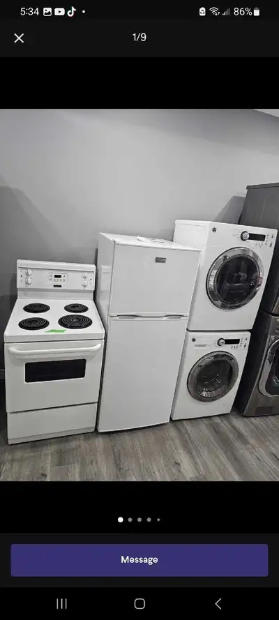 used home appliances fridge stove washer dryer , View more