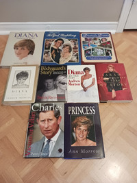 13 PRINCESS DIANA /ROYAL FAMILY hardcovers/softcovers