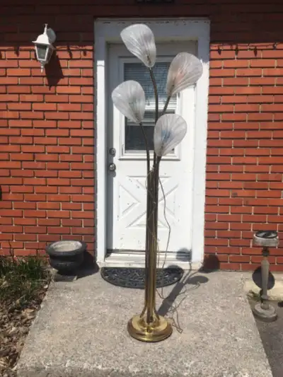 Lampe sur Pied Vintage floor Lamp Glass Shades 3 way, View more