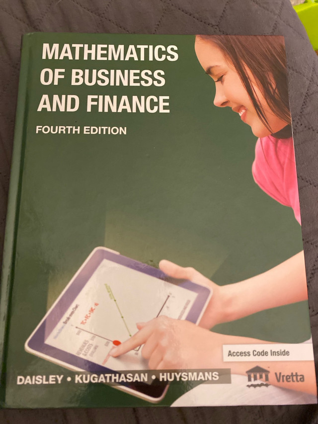 Mathematics of Business and FInance  in Textbooks in Belleville