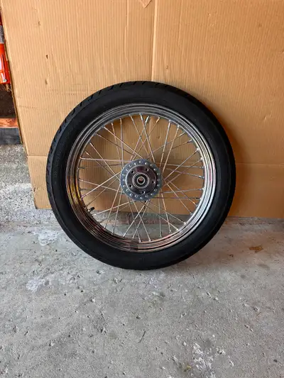 Harley Davidson Sportster Front Wheel & Tire. Like New, View more