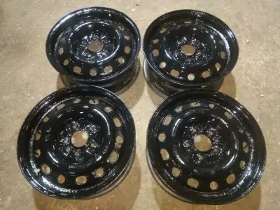Steel rims for winter driving.16"x6.5,bolt pattern is 5x114 mm.Good shape,asking 120 for 4.