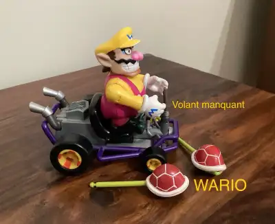 Figurines Mario Kart motorisés Toybiz 1999 Nintendo Wiz Pig - 125 $ (rare) Banjo Kazooie - 80 $ Wari...