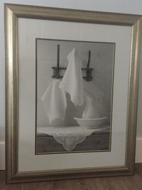 "Basin & Pitcher"  framed print from Wheaton's