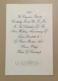 Cayman Islands Silver Wedding Anniversary of Queen Elizabeth II