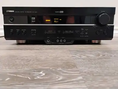 Black Yamaha stereo surround sound receiver/amplifier model RX-V420. It is in perfect working condit...