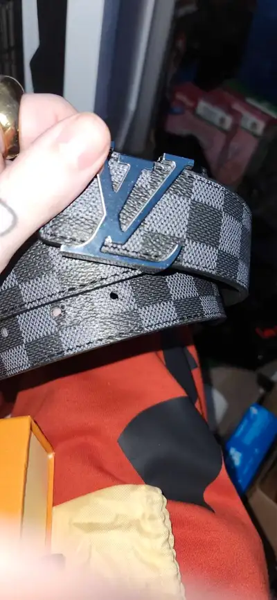 Black Damier Louis Vuitton Belt, View more