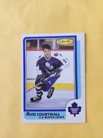 86-87 Opee Chee Hockey#174 Russ Courtnall Rookie Card Near Mint , View more