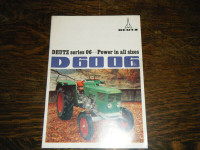 Deutz D6006 Tractor Sales  Brochure