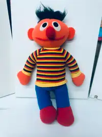 1980's Vintage Ernie from Sesame Street 11" Plush