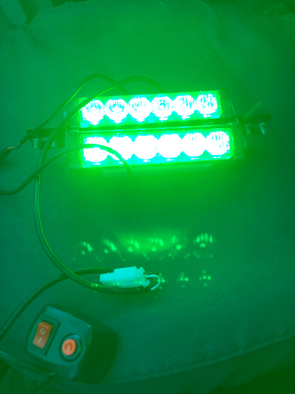 Green LED Emergency Lights for Car Dash. 2 Pieces and 9 Patterns in Other in Ottawa