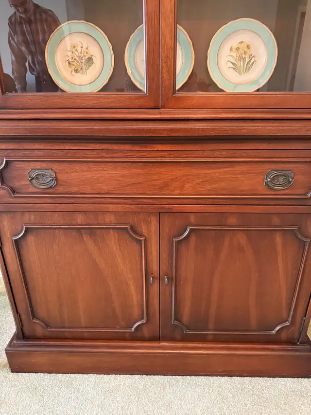 Mahogany China Cabinet  in Hutches & Display Cabinets in City of Toronto - Image 3