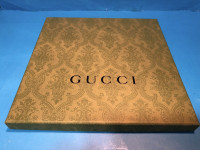 Authentic Gucci Empty Green Box 10”x 10”x 3/4”+extras New $58