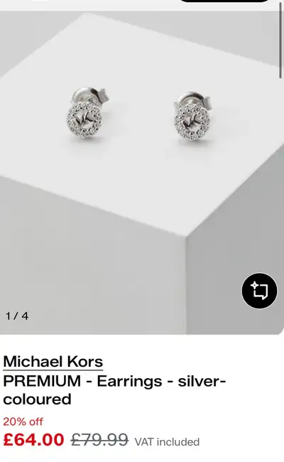 New Michael Kors Stud Earrings, View more