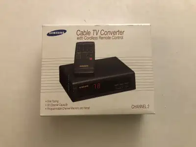 Samsung Cable TV Converter w Remote, View more